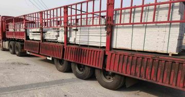 秦皇岛 白麻荔枝面外墙干挂，工厂装车日常