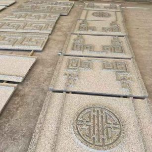 秦皇岛 白麻花岗岩外墙立面雕刻板