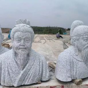 秦皇岛 白麻花岗岩石材人物立体雕刻