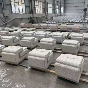 秦皇岛 白麻花岗岩异形加工-石凳，坐凳