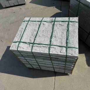 秦皇岛 白麻花岗岩石材自然面蘑菇石成品