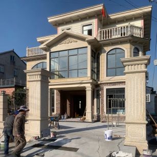 秦皇岛 黄金麻花岗岩荔枝面别墅外墙干挂私家专属