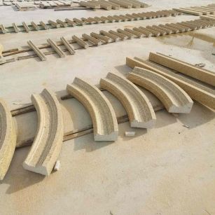 秦皇岛 黄金麻花岗岩别墅线条