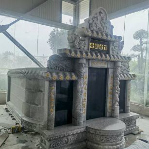 秦皇岛 芝麻白墓碑效果展示图