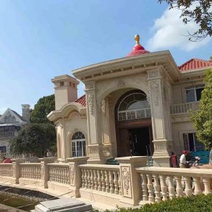 秦皇岛 黄金麻花岗岩欧式别墅