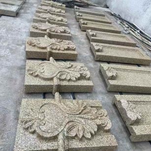 秦皇岛 黄金麻花岗岩别墅外墙雕刻板