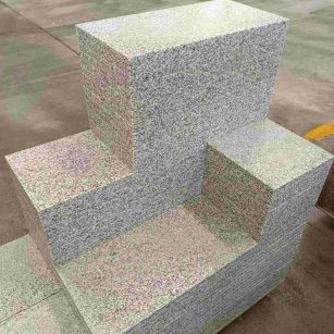 秦皇岛 白麻花岗岩荔枝面地铺石