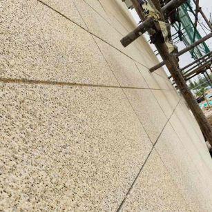 秦皇岛 黄金麻花岗岩荔枝面外墙干挂石材效果示例