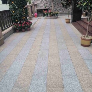 秦皇岛 黄金麻白麻荔枝面庭院铺装展示