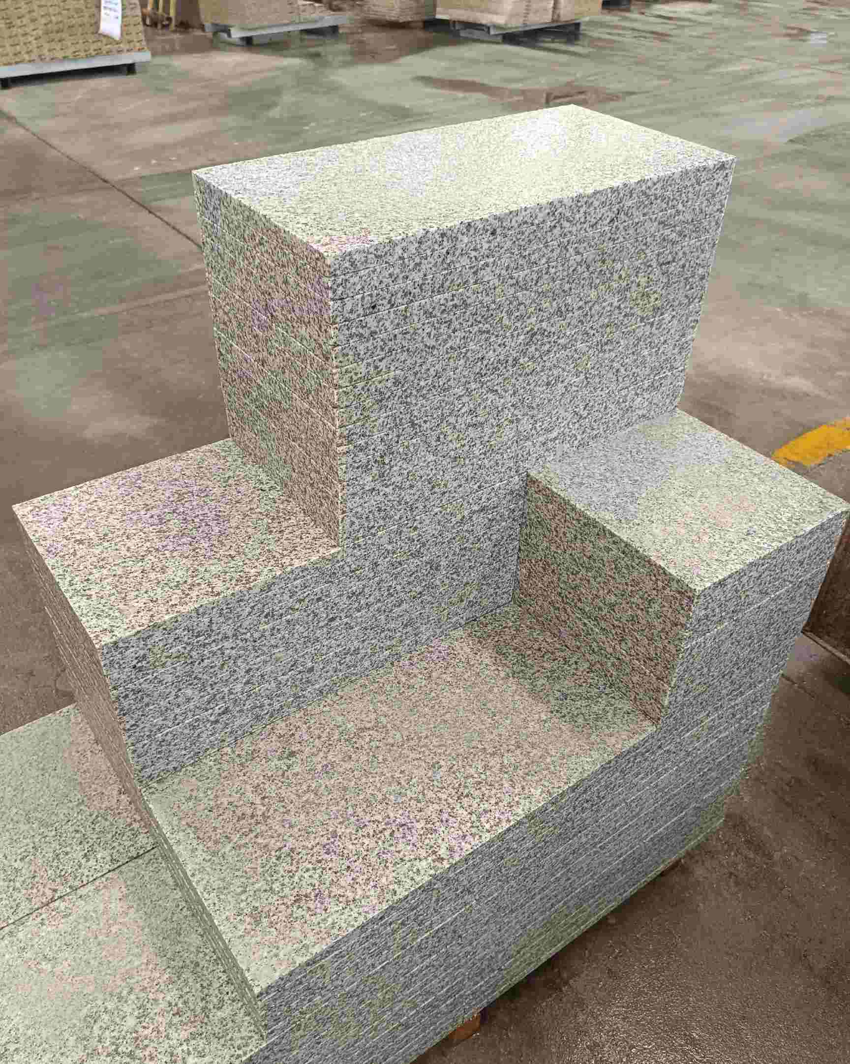 秦皇岛 白麻花岗岩荔枝面地铺石