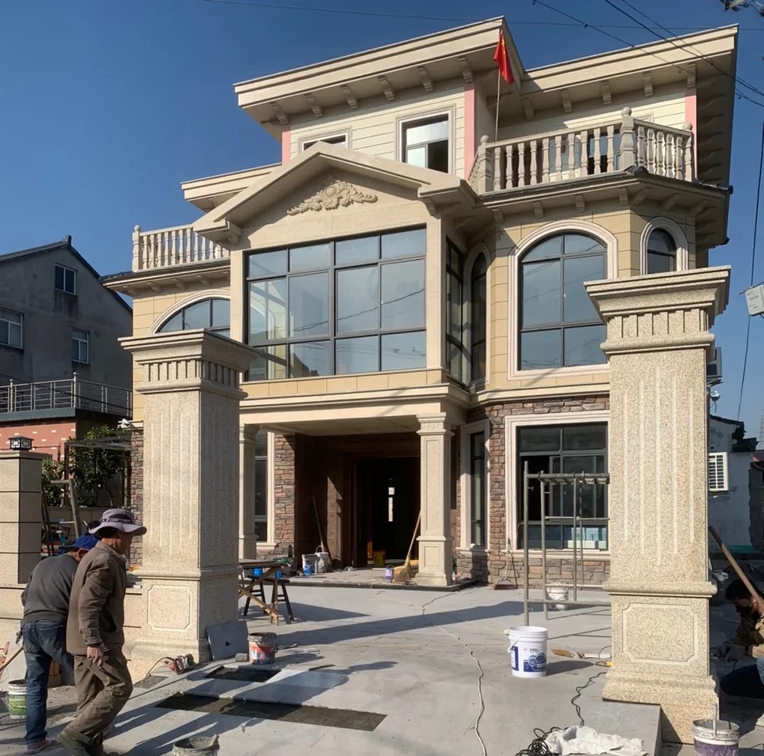 秦皇岛 黄金麻花岗岩荔枝面别墅外墙干挂私家专属