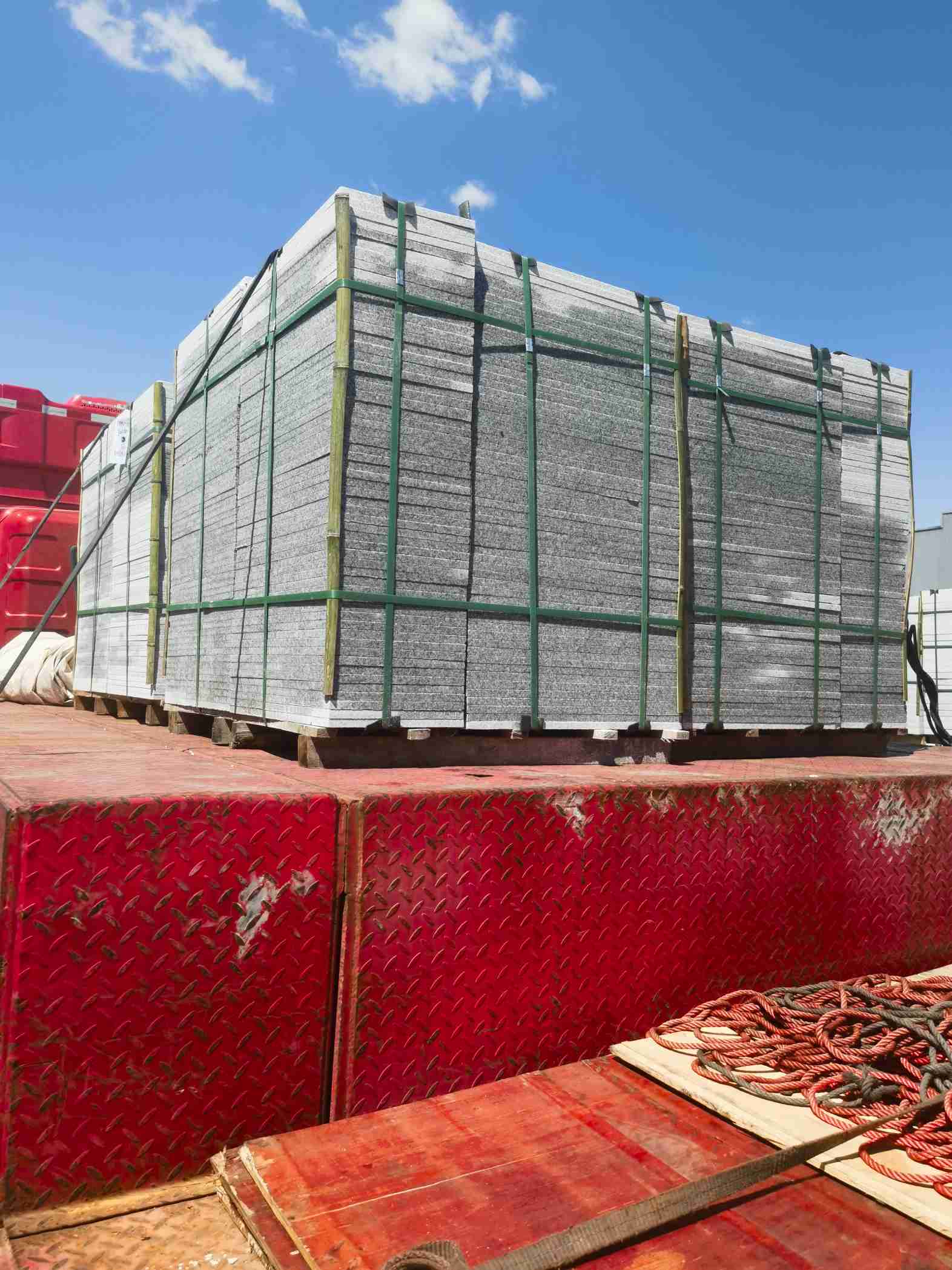 秦皇岛 芝麻白火烧规格板地铺石300*600/600*600